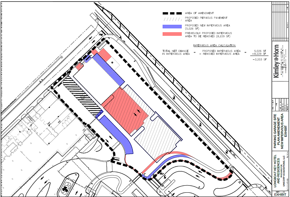 The new St. Regis parking plans sent to Longboat Key staff include some interior changes to impervious surfaces.