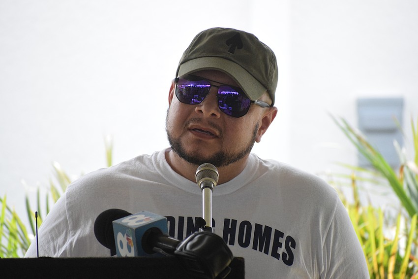 Retired Army Sgt. Lucio Gaytan says he's humbled and grateful for his family's new home in Sapphire Point of Lakewood Ranch.