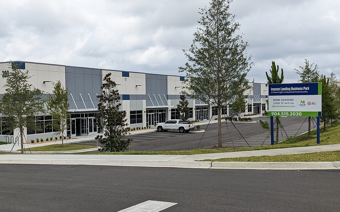 Imeson Landing Business Park is one of many industrial developments new to Northeast Florida. Vacancy rates in the region increased from 3.8% to 4.8% in the second quarter, NAI Hallmark said in its quarterly report.