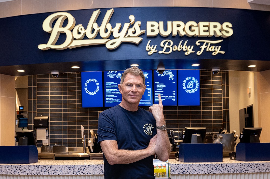 Chef Bobby Flay is looking for a Tampa Bay franchisee for his burger restaurant chain.