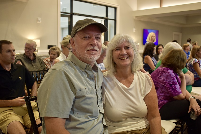 Greenfield Plantation residents Jim and Lisa Eicher attend a native landscaping presentation by John Gidding to find some 