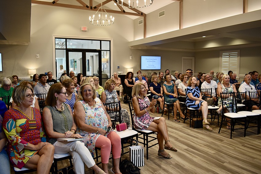 About 125 people attend a gardening presentation and book signing with John Gidding from HGTV's 