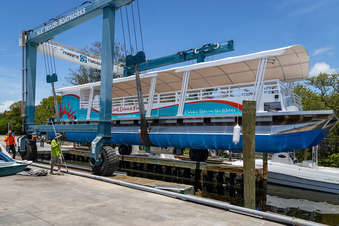 The new Gulf Island Ferry System utilizes two catamarans, providing residents with a new way to travel between downtown Bradenton and Anna Maria Island.