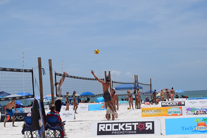 The July Independence Volleyball Tournament on Lido Key Beach.