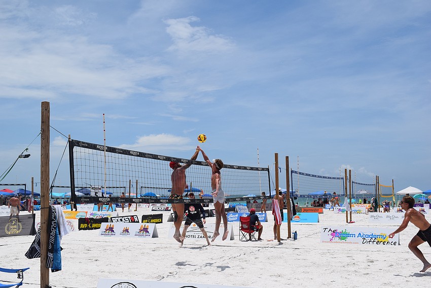 The July Independence Volleyball Tournament on Lido Key Beach.