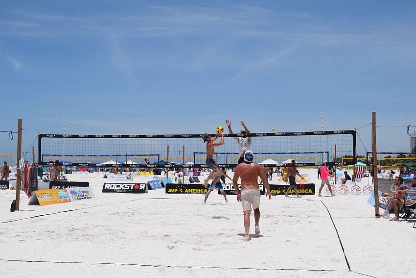 The July Independence Volleyball Tournament on Lido Key Beach.