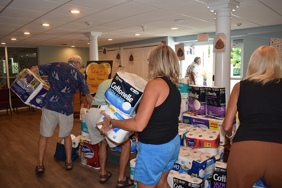 Longboat Island Chapel got creative when decorating for their "Wipe It Clean" charity event.