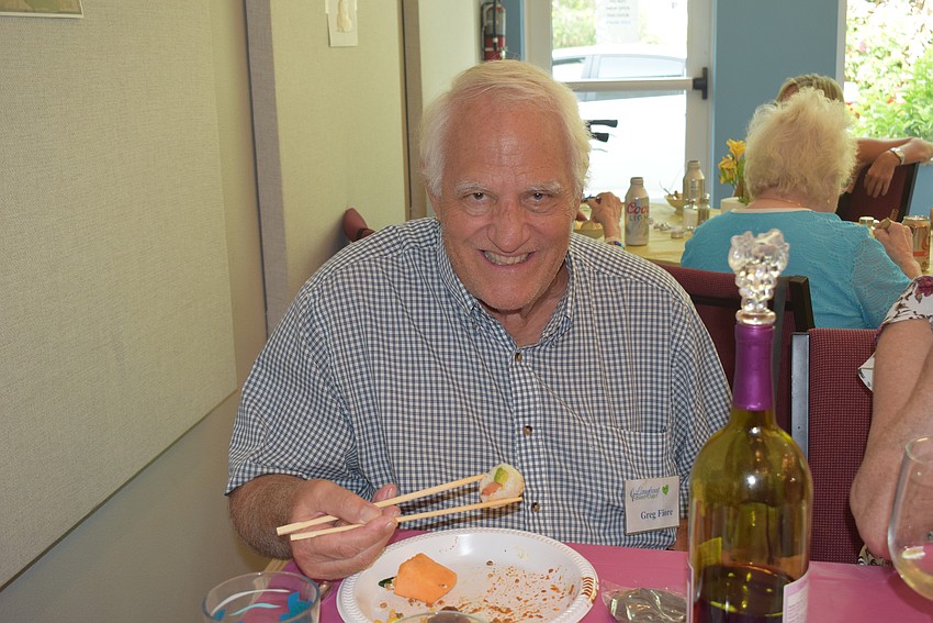 Greg Fiore enjoying sushi at the 