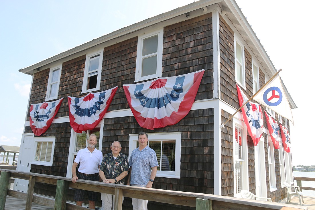 OYC Past President Kevin Callahan, board member Bill Partington II and President Greg Snell. Photo by Jarleene Almenas