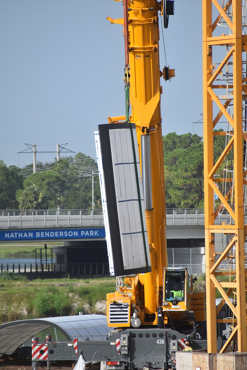 The approximately 15-ton acrylic window was built by Reynolds Polymer Technology of Grand Junction, Colorado.