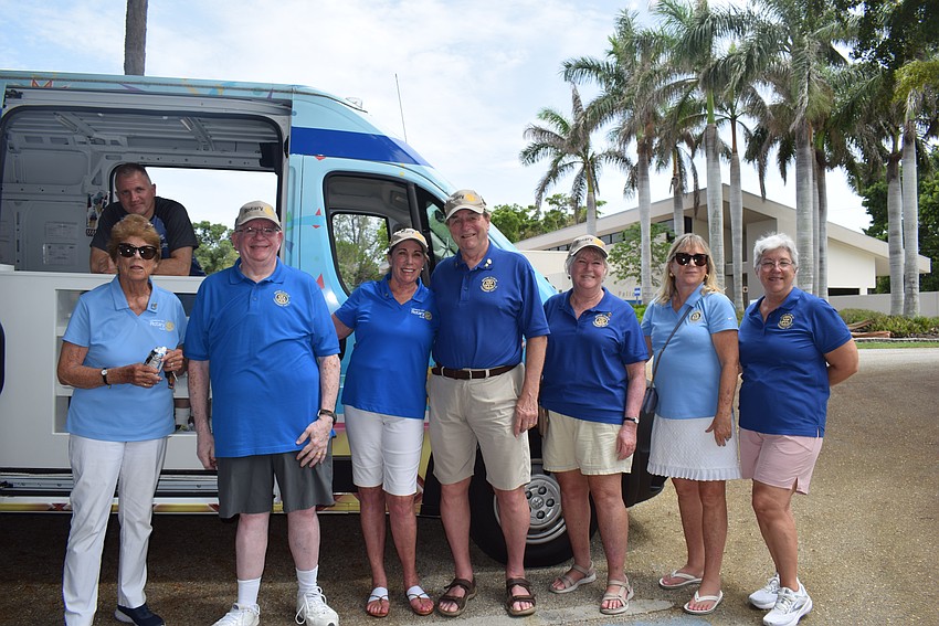 The Longboat Key Rotary Club provided an ice cream truck for the Longboat Key Police and Fire Department.