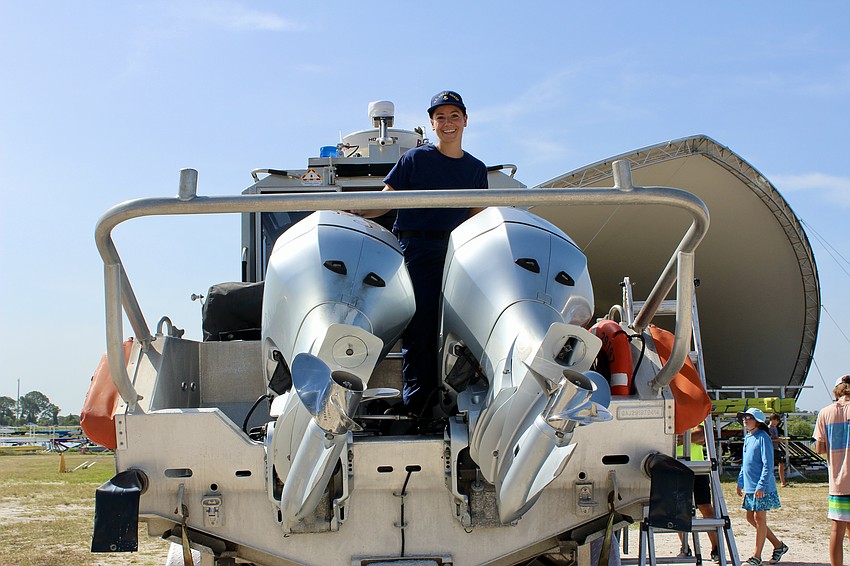 Active duty MK1 Brittany Roscioli is usually fixing this boat. Roscioli is a machinery technician.