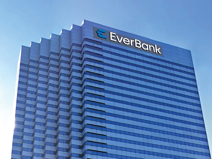 An artist's rendering of the EverBank sign atop the 30-story tower at 301 W. Bay St. Downtown.