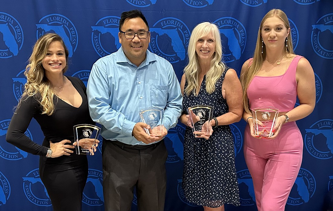 From left: Staff Writer Andrea Mujica, Editor and Publisher Michael Eng, Community Editor Amy Quesinberry and News Editor Annabelle Sikes.