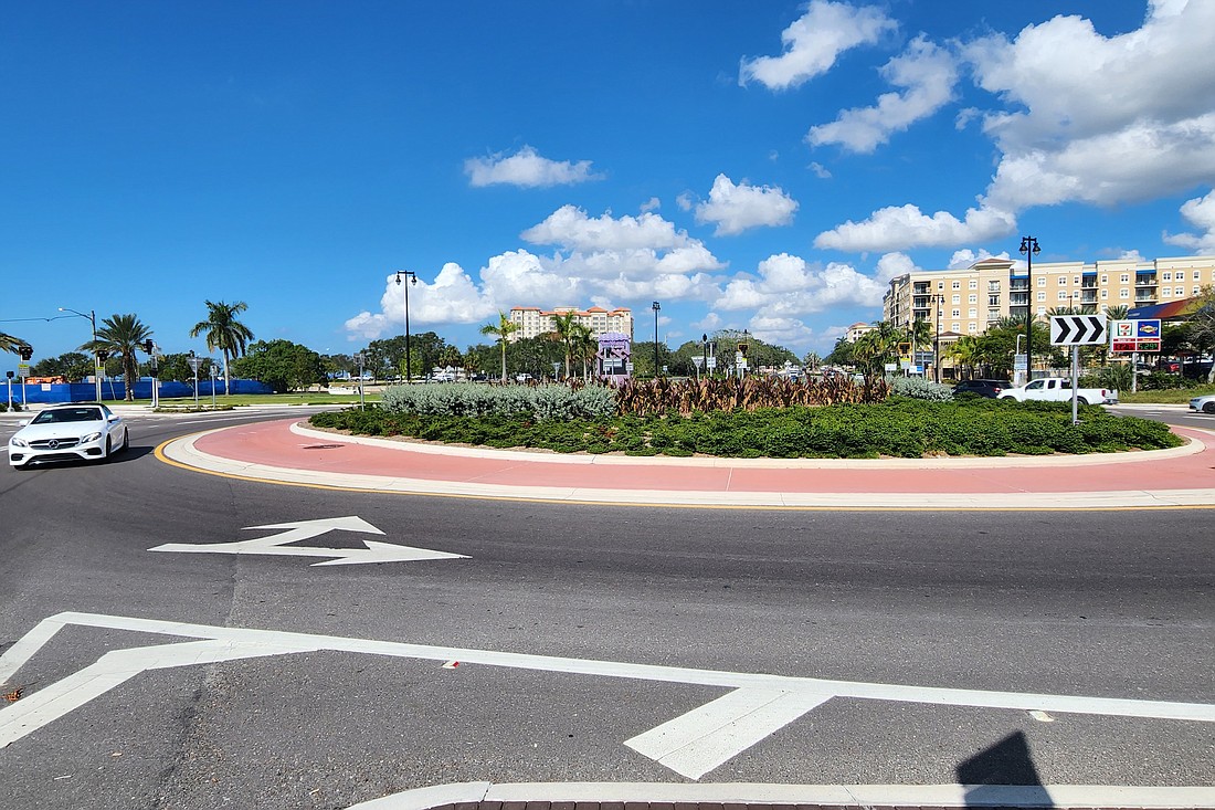 The bid to build a pad for the sculpture commissioned for the roundabout at U.S. 41 and 10th Street was $743,651.70.