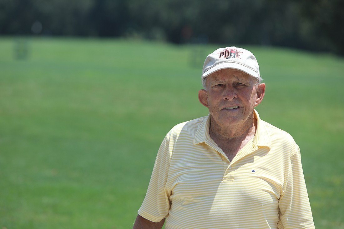Hall of Fame jockey Bill Boland, 90, shot a hole-in-one at Palm Harbor Golf Club on July 24 and almost had another four days later. Photo by Brent Woronoff