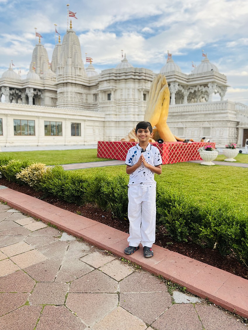Aarush Patel, a fourth grader at Lakewood Ranch Preparatory Academy, visits sites in Canada.