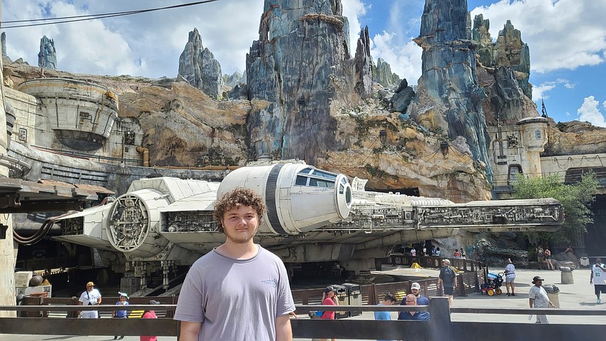 Anthony Parisi, a freshman at Lakewood Ranch Preparatory Academy, travels the galaxy by visiting Hollywood Studios at Disney World.