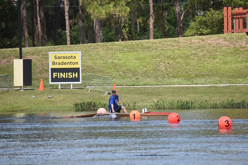 Although he hadn't competed in years, Lakewood Ranch's Adrian Olivo decided to compete in the ACA Canoe National Championships because it was held at Nathan Benderson Park in Sarasota.