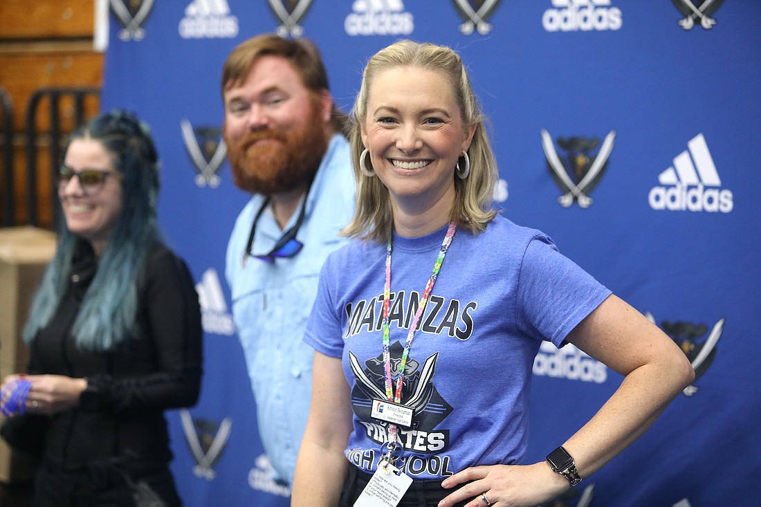 Matanzas High School Principal Kristin Bozeman, at the Flagler Schools Back to School Jam on Aug. 5, 2023. File photo by Brent Woronoff