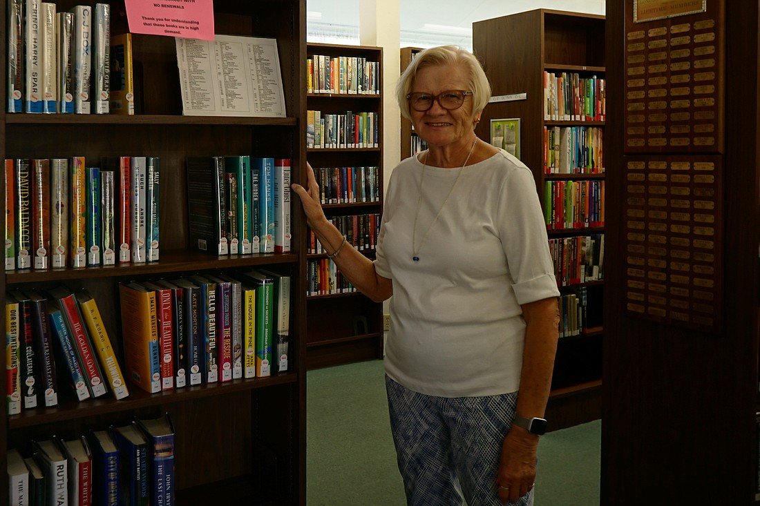 Barb Torrence has been working at the Longboat Key Library for about seven years, since she retired from being a librarian in Michigan.