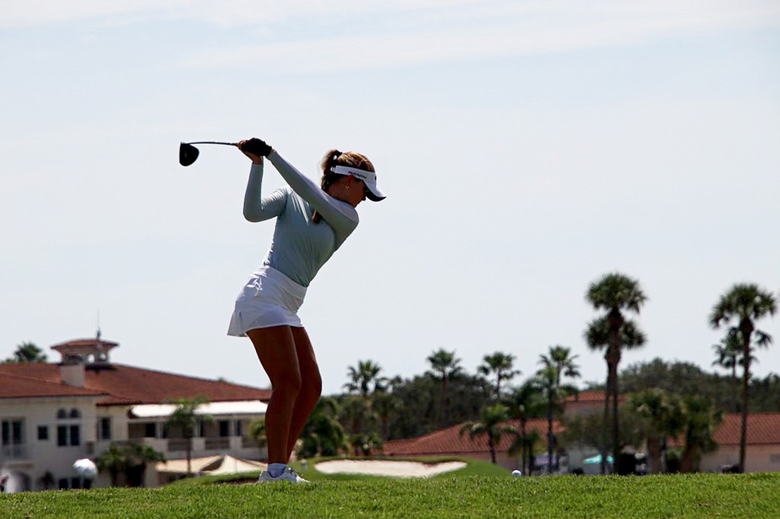 Jacqueline Putrino finished third at the 2023 Florida Women's Open, her first event as a professional.