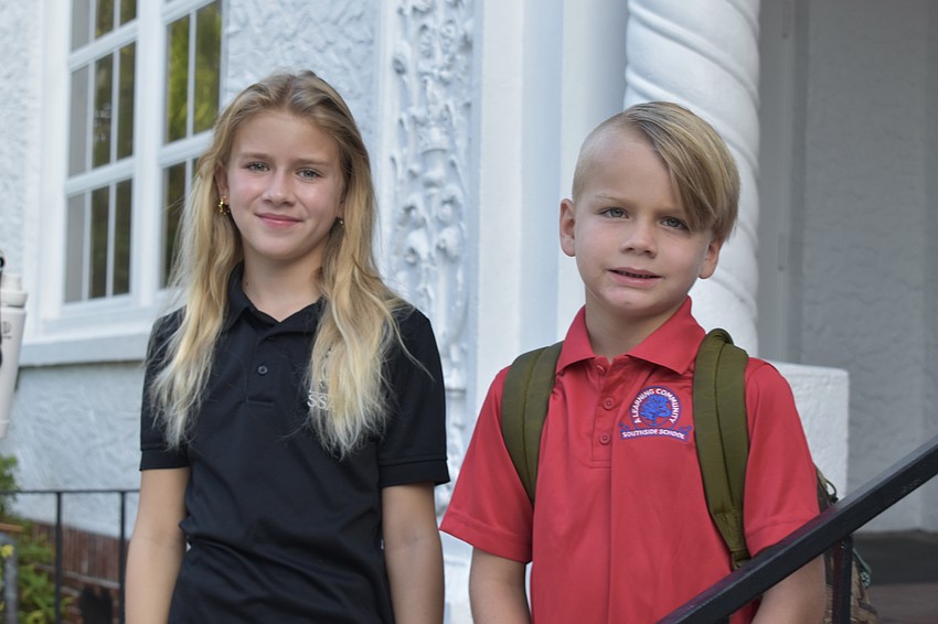 Emanuela Walker, 12, and Warren Walker, 7