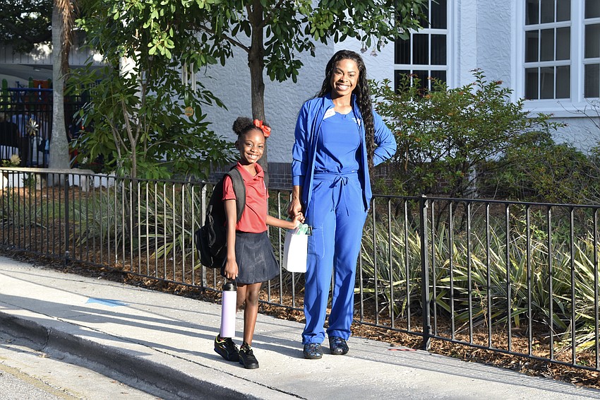 Mahogany McClendon, 5, and Neshia McClendon