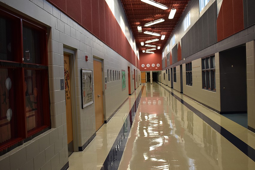 Before the doors opened for the first day of school, the hallways sparkled at Freedom Elementary.