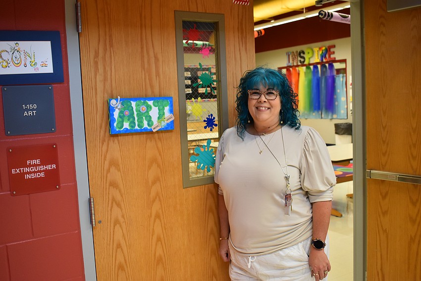 Freedom Elementary Art Teacher Kristen Simpson is excited to get the year started. 