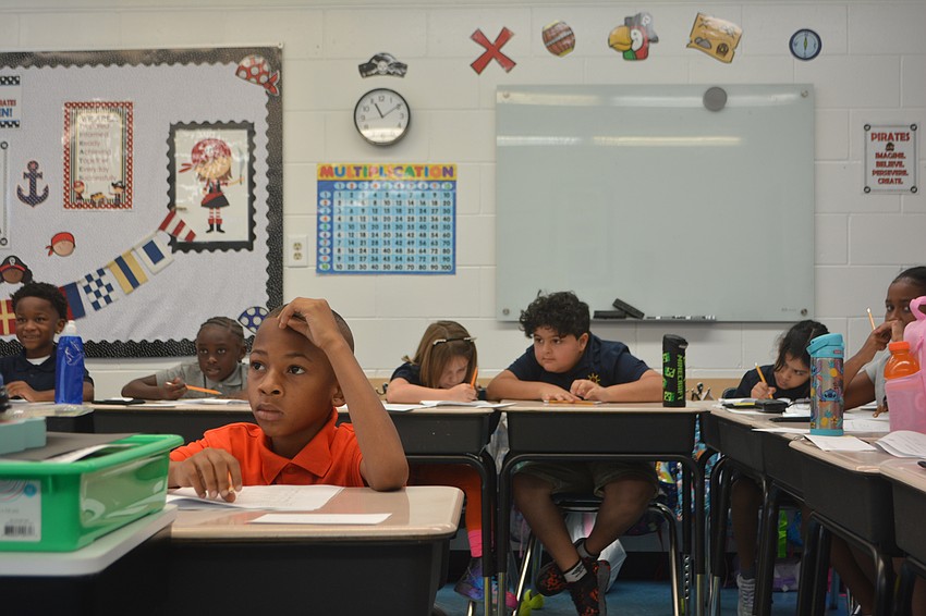 Third grader Jerron Bell