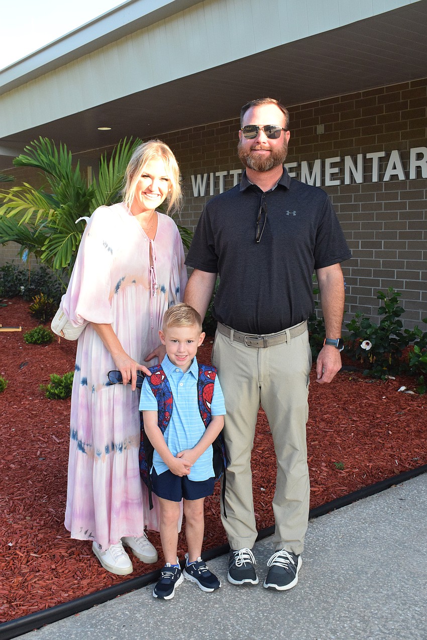 Rachel Foy and her husband, Jake Foy, are emotional about sending their youngest, Beckett Foy, to pre-K. Their son Micah Foy is starting as a freshman at Parrish Community High.