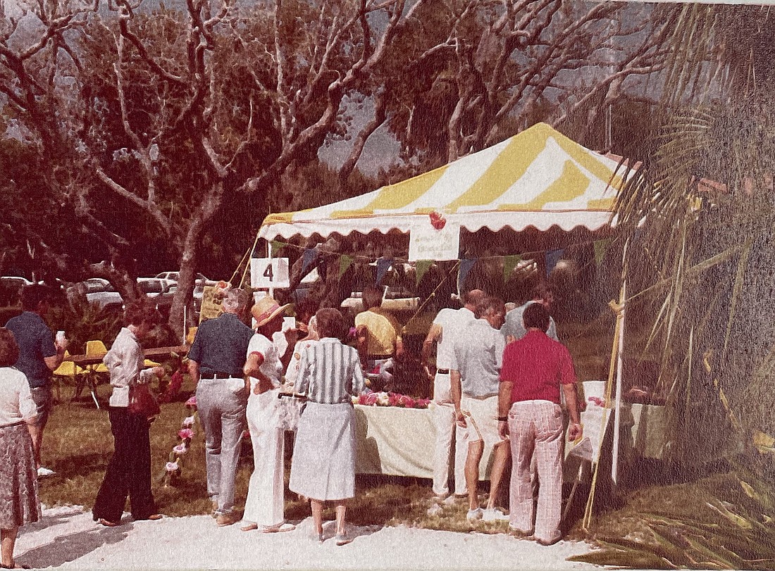 Garden Club at the 1980 celebration of Longboat's 20th anniversary