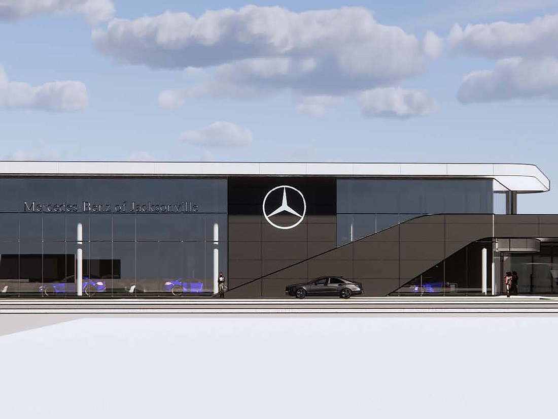Atlanta-based PRAXIS3 is the architect for the redeveloped Mercedes-Benz of Jacksonville.