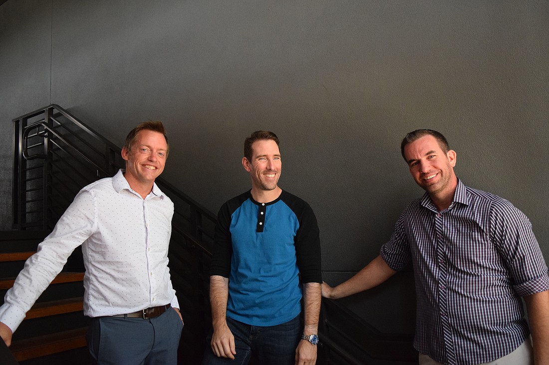 The founders of Certus Group: Jake Dyal, CEO; Joe Blankenship, CDO; Tim Toohill, CIO. The Tampa-based group will be hosting the D4 data management conference on Aug. 24 and Aug. 25 at Embarc Collective's hub along Whiting Street.