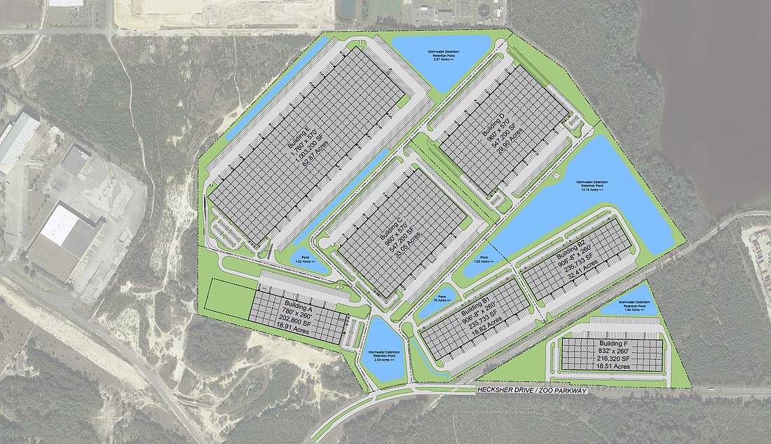 The master plan for Imeson Park South in North Jacksonville