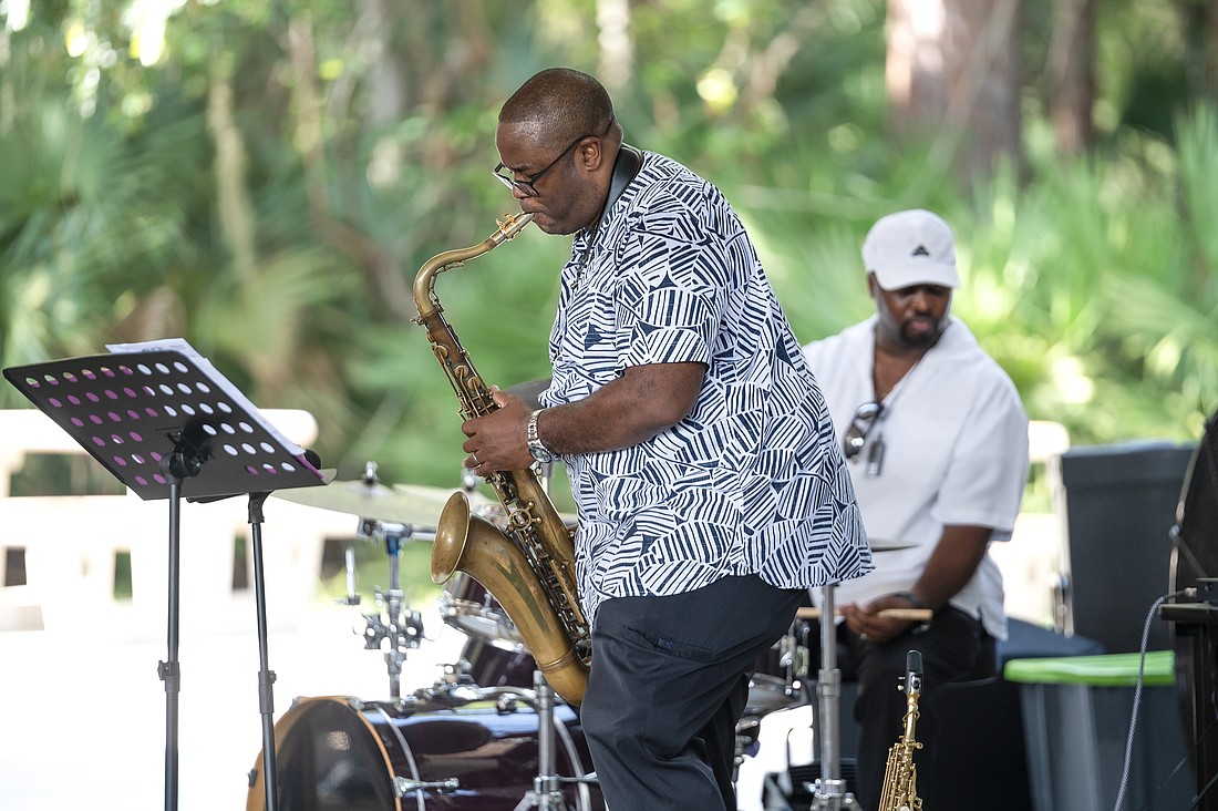 The Melvin Smith Jazz Ensemble jams at the NEFJA Summer Jazz Fest in Palm Coast. Photo by Michele Meyers