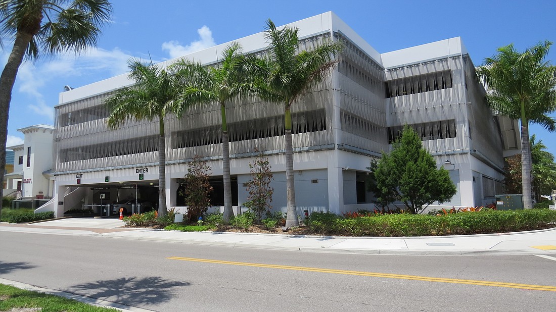Parking Division General Manager Broxton Harvey is proposing gate-free entry and exit systems for city owned parking garages such as this one at St. Armands Circle.