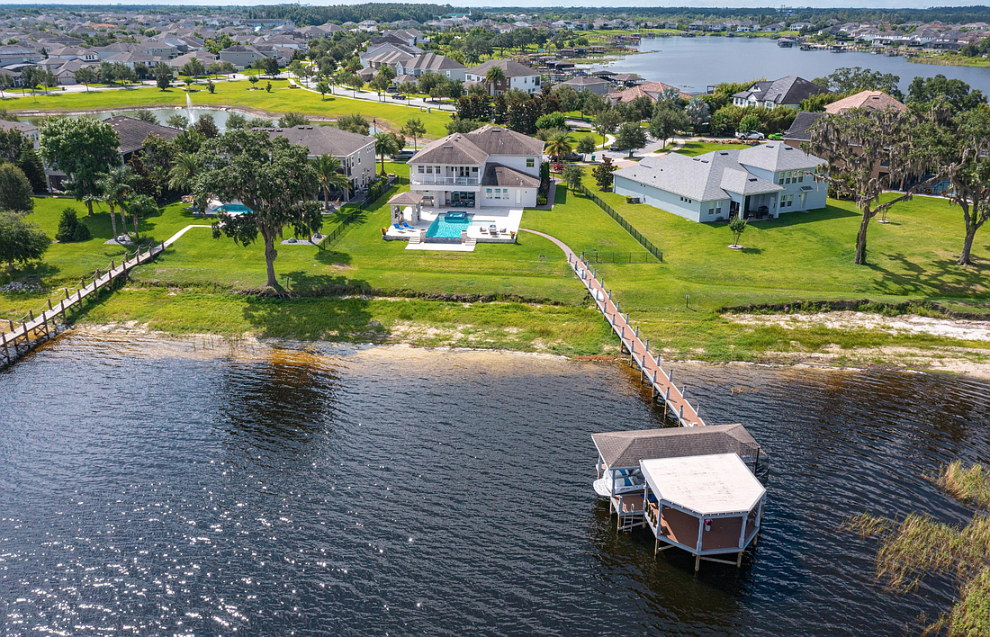 The home at 16054 Johns Lake Overlook Drive, Winter Garden, sold Aug. 3, for $2,200,000. It was the largest transaction in the Horizon West area from July 29 to Aug. 4. The selling agent was Cathy McGrath, Engel & Volkers Clermont.