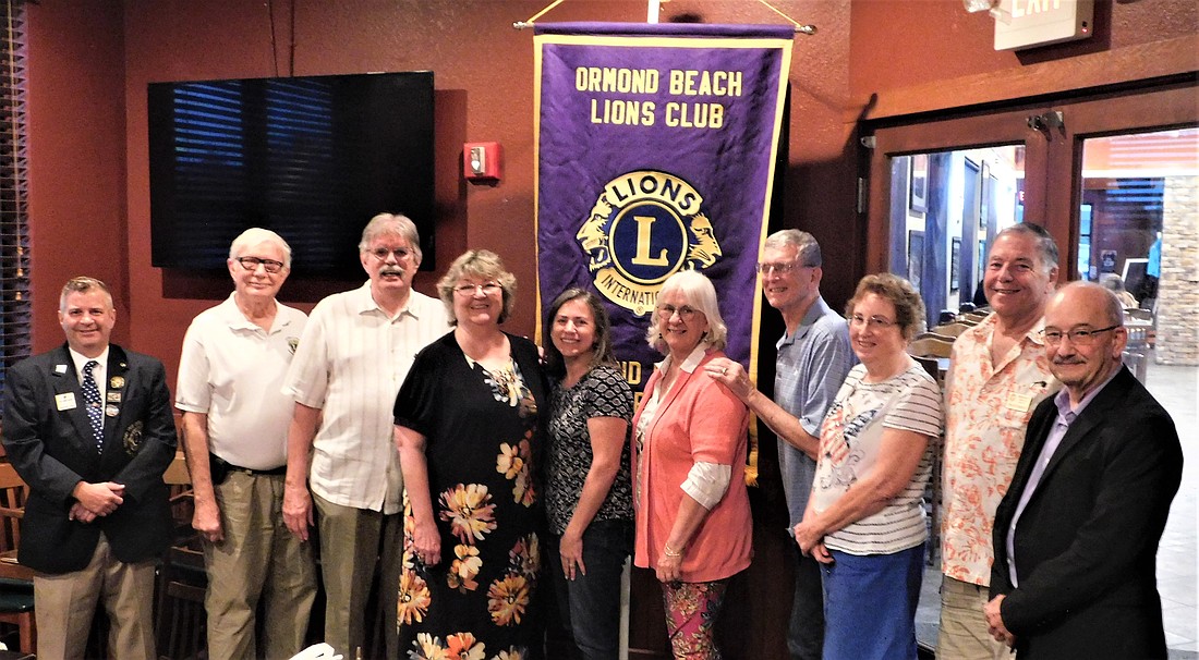 Ormond Beach Lions Club members Robert Armstrong, Hank Lunsford, Dennis Sweeney, Ann Sweeney, Andrea Howard, Linda Trochim, Don Kraska, Trish Vevera, Jon Stormont and Don Abbott. Courtesy photo