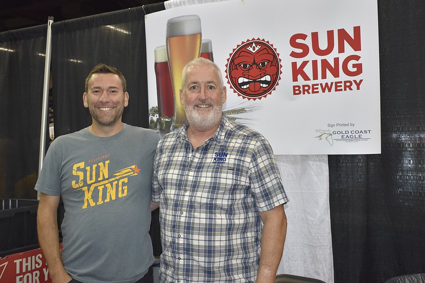 Clay Robinson and Joe Burns of Sun King Brewery.