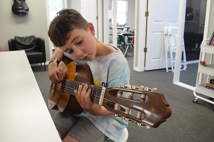 Lakewood Ranch 6-year-old Bennett Butler practices 