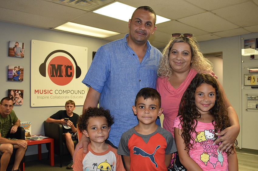 4-year-old Jude Musmar, Muhammad Musmar, 7-year-old Zane Musmar, Chada Musmar, and 9-year-old Maya Musmar all had an excellent time at the Back to School Bash.