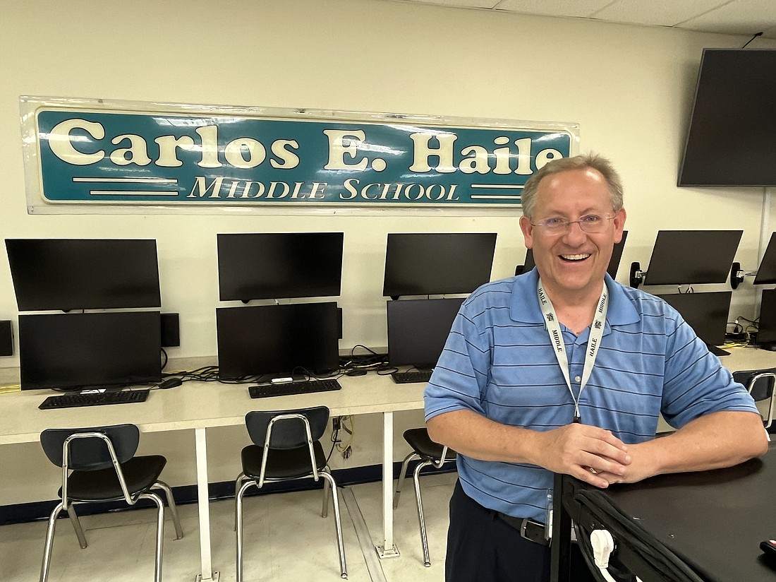 Brian Lee is looking forward to incorporating his 30 years of manufacturing experience into his classroom during his first year of teaching.