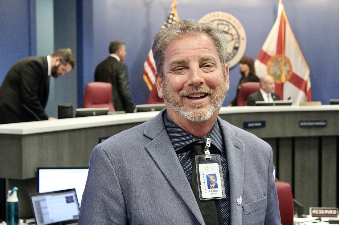 Manatee County acting Administrator Charlie Bishop was a surprise choice as one of two finalists to become the Manatee County administrator.