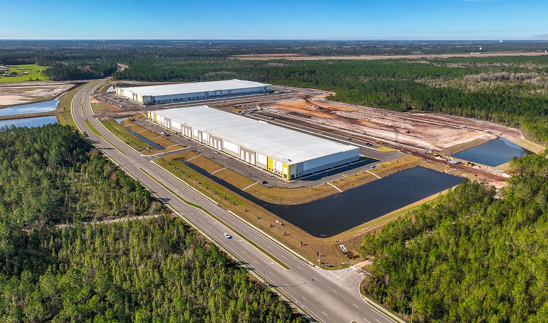 Two of the three warehouses planned at Westlake Industrial Park in West Jacksonville are completed.