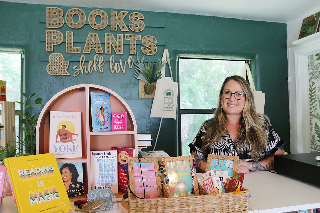 Rayna Dunlop opened her new bookstore in Ormond Beach last week. Photo by Jarleene Almenas
