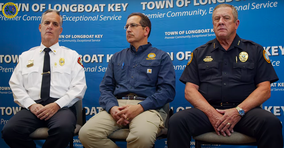 Longboat Key Fire Chief Paul Dezzi, Public Works Director Isaac Brownman and Chief of Police George Turner, gave insights as to what their departments do to prepare for hurricanes.