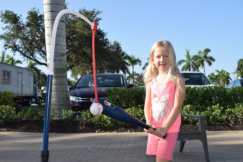 Bradenton 6-year-old Vivian Ford is ready to hit home runs.