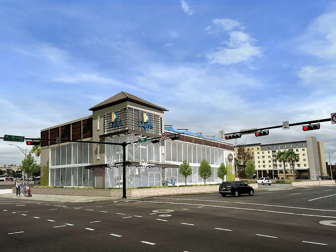 The LaVilla Daily's as seen from Bay and Broad street in this rendering.